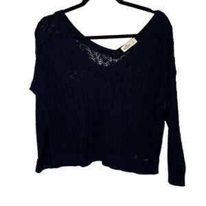 Hollister Blue Sweater Sz Large